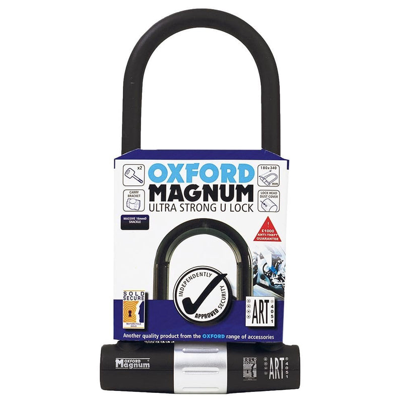 Oxford Magnum U-lock (170x285mm) with Bracket